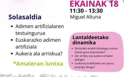 Adimen Artifiziala eta euskara hizpide harixakideen Topaketan